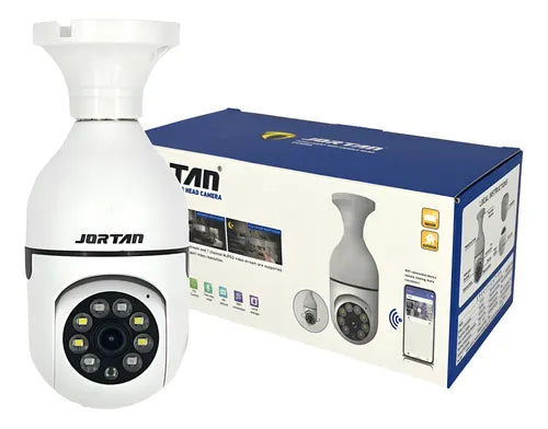 Câmera de Segurança Wi-Fi Jortan 360° Visão Noturna - 1 ano de Garantia