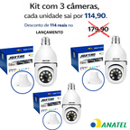 Câmera de Segurança Wi-Fi Jortan 360° Visão Noturna - 1 ano de Garantia